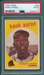 1959 Topps #380 Hank Aaron PSA 2