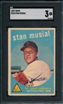 1959 Topps #150 Stan Musial SGC 3