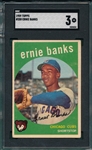 1959 Topps #350 Ernie Banks SGC 3