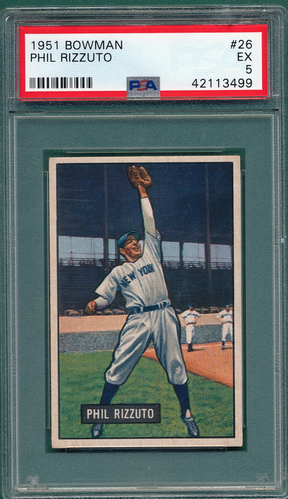 Lot Detail - 1951 Bowman #26 Phil Rizzuto PSA 5
