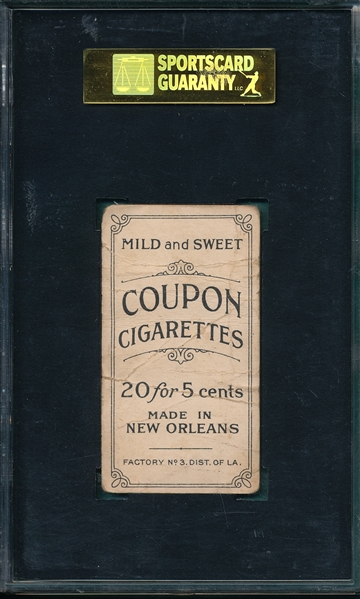 1914 T213-2 Griffith, Coupon Cigarettes SGC 10