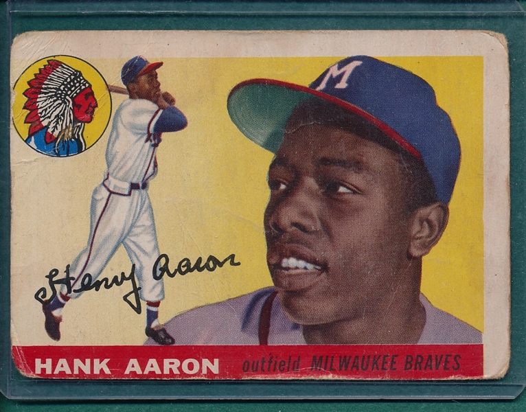 1955 Topps #47 Hank Aaron 