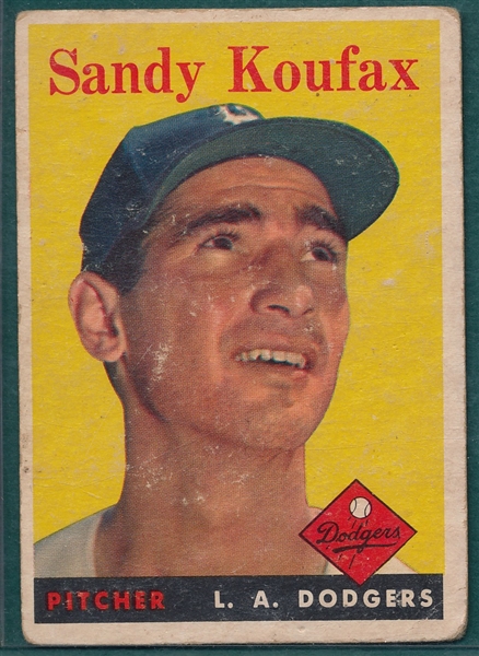1958 Topps #167 Sandy Koufax 
