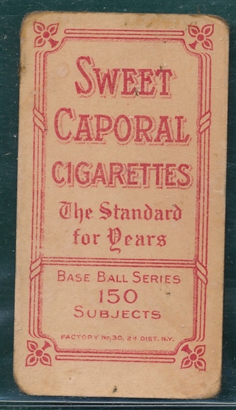 1909-1911 T206 Mathewson, White Cap, Piedmont Cigarettes