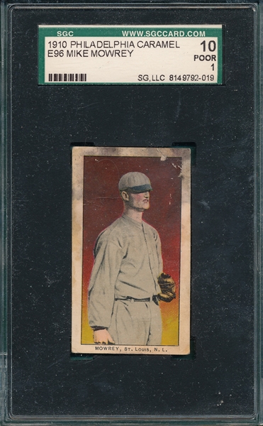 1910 E96 Mowrey Philadelphia Caramel Co. SGC 10