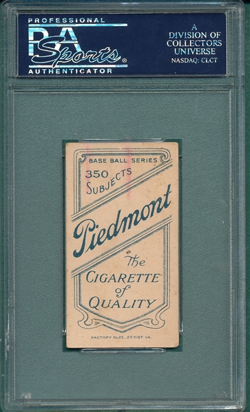 1909-1911 T206 Chance, Portrait, Piedmont Cigarettes PSA 3 (MK)