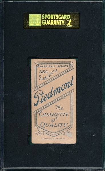 1909-1911 T206 Bender, Trees, Piedmont Cigarettes SGC 30