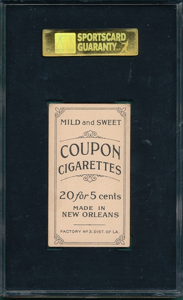 1914 T213-2 Groom Coupon Cigarettes SGC 30 *Federal League*