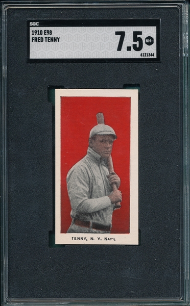 1910 E98 Fred Tenney SGC 7.5