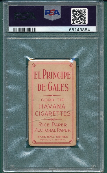 1909-1911 T206 Magee, Portrait, El Principe De Gales PSA 1.5