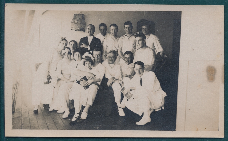 1913-14 World Baseball Tour Photo W/ Buck Weaver & Speaker