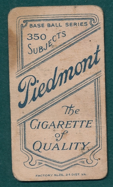 1909-1911 T206 Gray, Piedmont Cigarettes