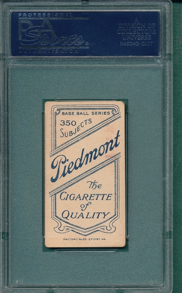 1909-1911 T206 Burke Piedmont Cigarettes PSA 3.5