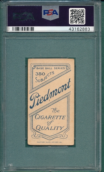 1909-1911 T206 Campbell Piedmont Cigarettes PSA 2