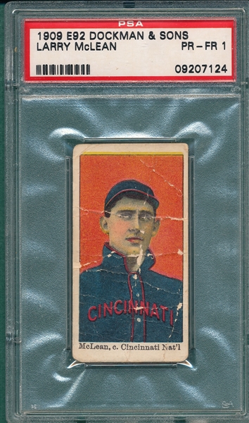 1909 E92 McLean Dockman & Sons PSA 1