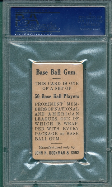 1909 E92 McLean Dockman & Sons PSA 1