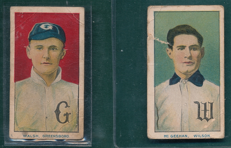 1909 T209 Walsh & McGeehan, Lot of (2) Contentnea Color