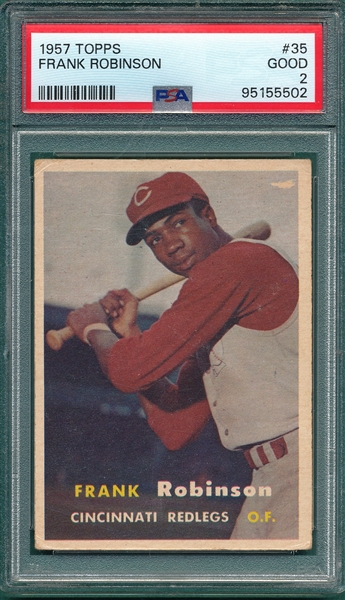 1957 Topps #35 Frank Robinson PSA 2 *Rookie*