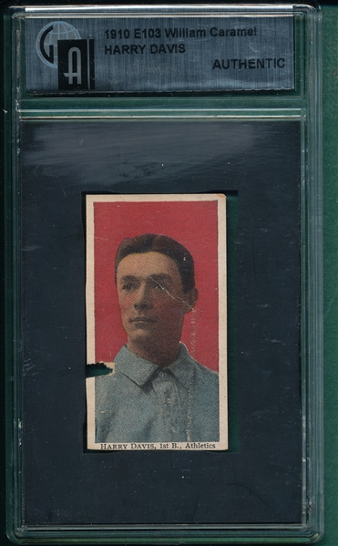 1910 E103 Harry Davis GAI Authentic