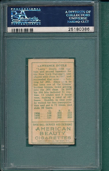 1911 T205 Doyle American Beauty Cigarettes PSA 2