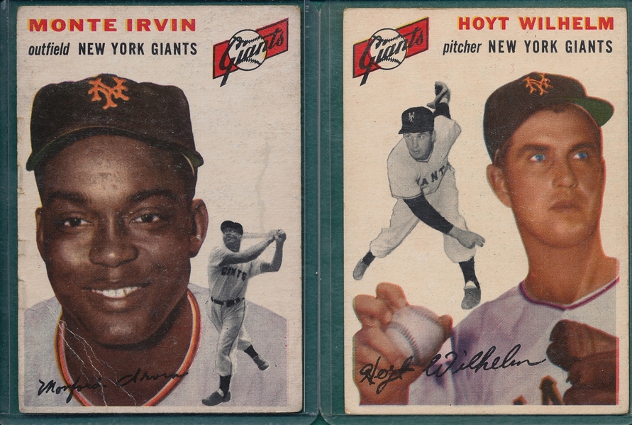 1954 Topps Lot of (5) W/ Irvin
