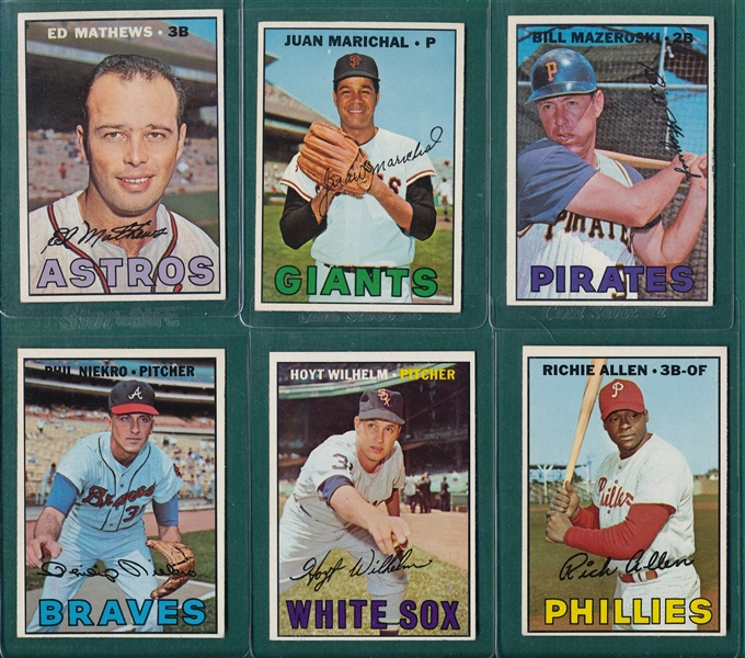 1967 Topps Lot of (300) W/ Marichal & Mathews
