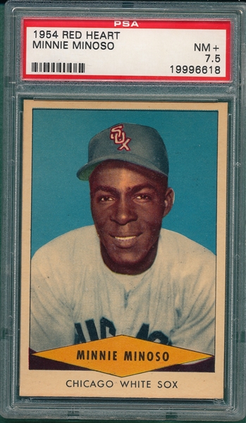 1954 Red Heart Minoso PSA 7.5