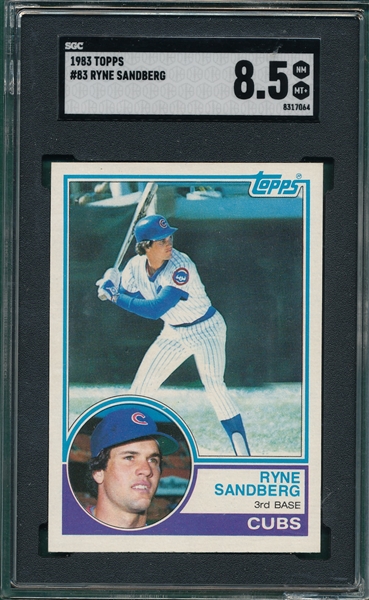 1983 Topps #83 Ryne Sandberg SGC 8.5 *Rookie*