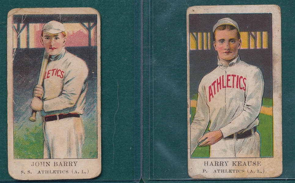 1909 E91-B Barry & Krause, Lot of (2), American Caramel Co.