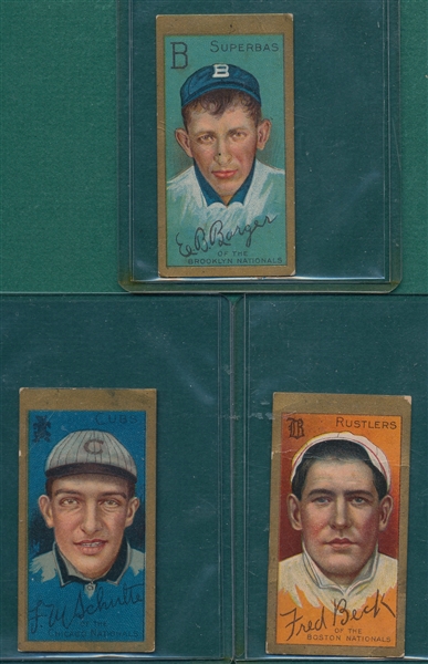 1911 T205 Schulte, Beck, & Barger, Lot of (3)