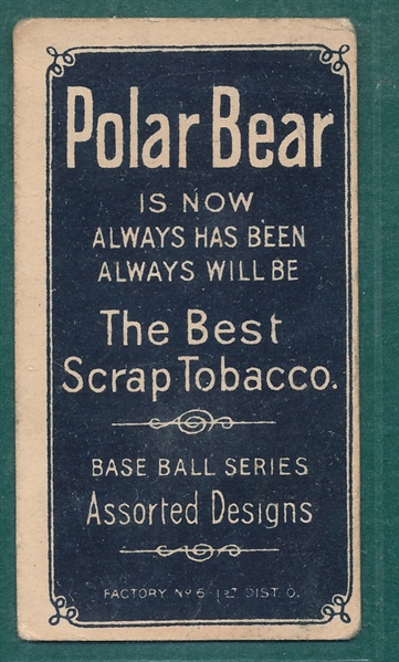 1909-1911 T206 Bender, No Trees, Polar Bear