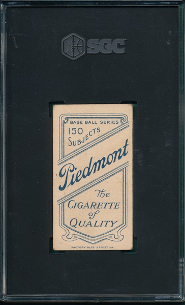 1909-1911 T206 Cy Young, Bare Hand, Piedmont Cigarettes SGC 1.5 *Name On Top*