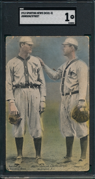 1913 M101-3 Johnson/Street Sporting News PC SGC 1