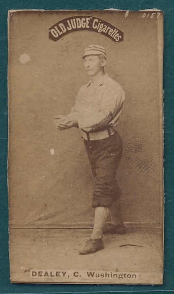 1886-89 N172 120-1 Pat Dealey Old Judge Cigarettes