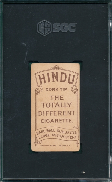 1909-1911 T206 Jones, Hands On Hips, Hindu Cigarettes SGC 3