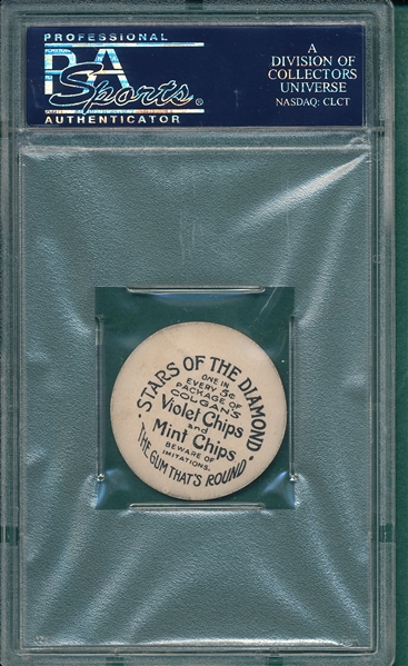 1909 Colgan's Chips Berger, Cleveland, Stars of the Diamond PSA 3