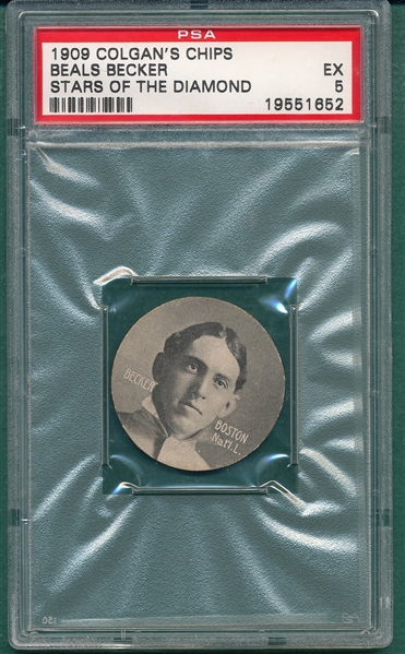 1909 Colgan's Chips Becker Stars of the Diamond PSA 5
