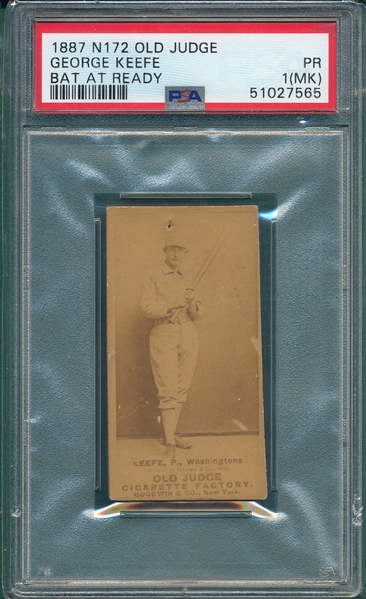 1887 N172 #252-1 George Keefe PSA 1 (MK)
