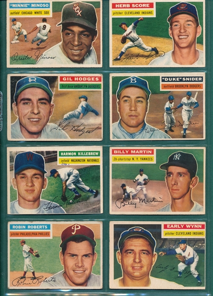 1956 Topps Baseball Complete Set (340) W/ (11) Team Variations