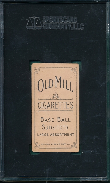 1909-1911 T206 Cy Young Old Mill Cigarettes SGC 30