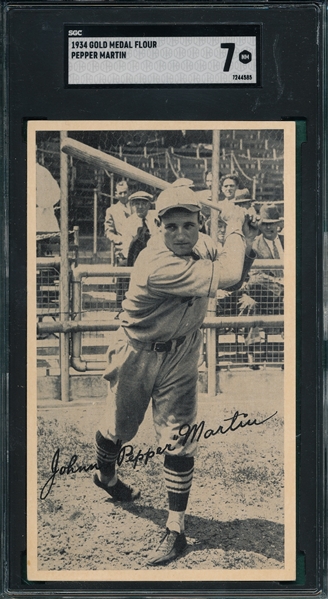 1934 Gold Medal Flour Pepper Martin SGC 7