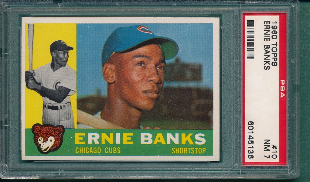 1960 Topps #010 Ernie Banks PSA 7