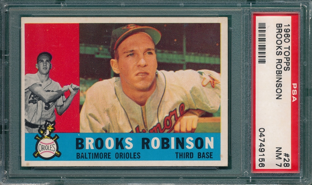 1960 Topps #28 Brooks Robinson PSA 7