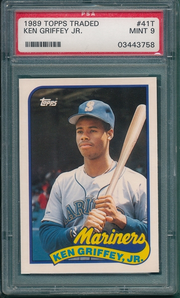 1989 Topps Traded #41T Ken Griffey Jr. PSA 9 *Rookie*