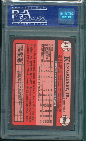 1989 Topps Traded #41T Ken Griffey Jr. PSA 9 *Rookie*