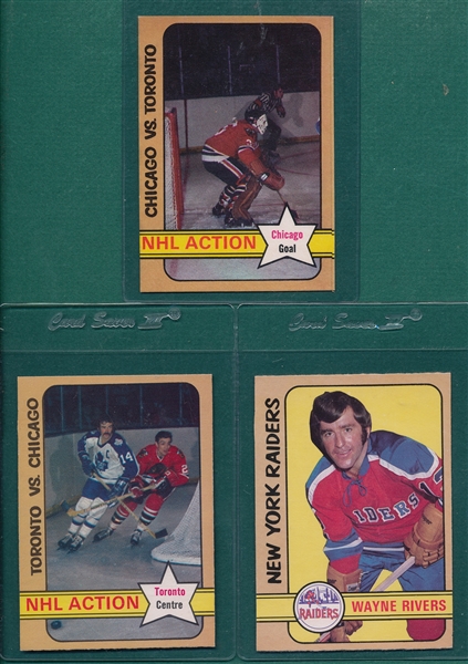 1972 O-Pee-Chee Lot of (3) W/ Tony Esposito, IA