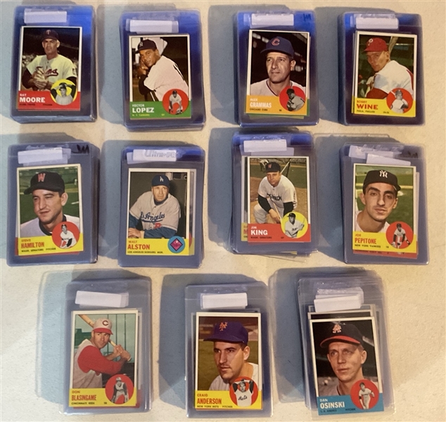 1963 Topps Lot of (284) W/ Aparicio