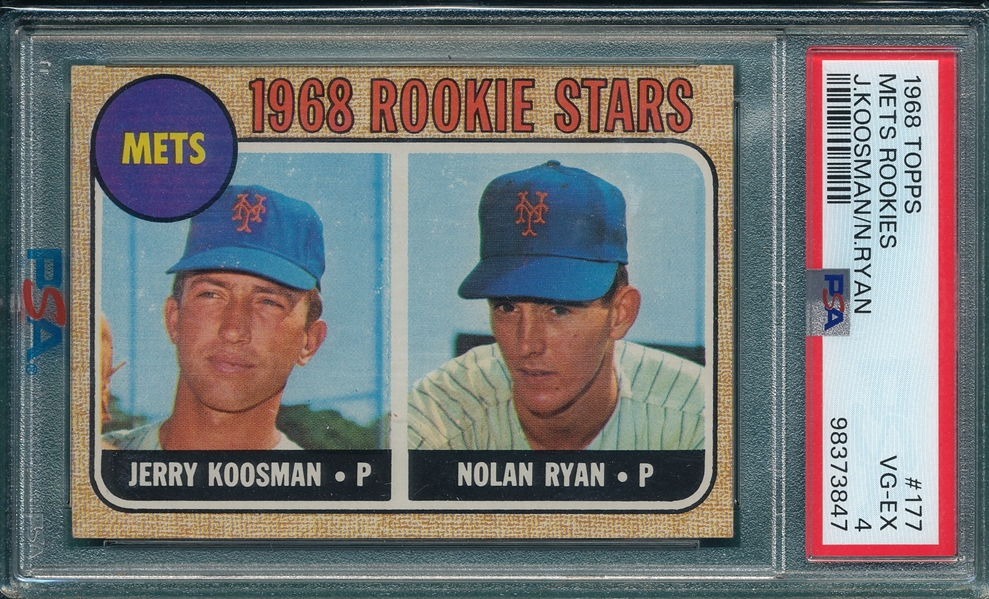 1968 Topps #177 Nolan Ryan PSA 4 *Rookie*