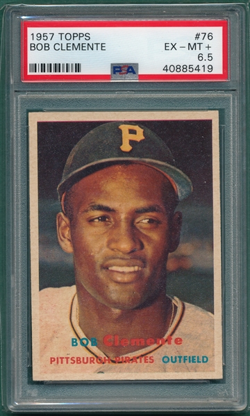 1957 Topps #76 Bob Clemente PSA 6.5