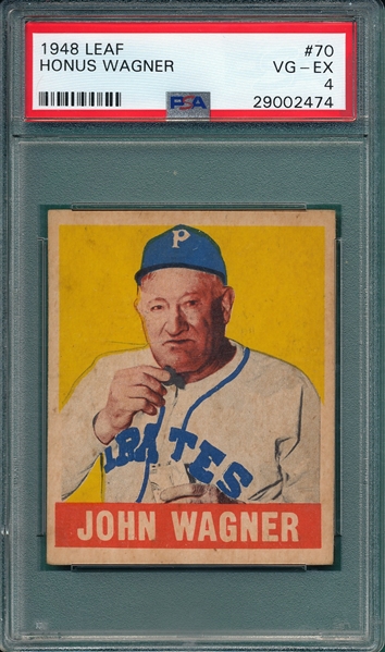 1948 Leaf #70 John Honus Wagner PSA 4